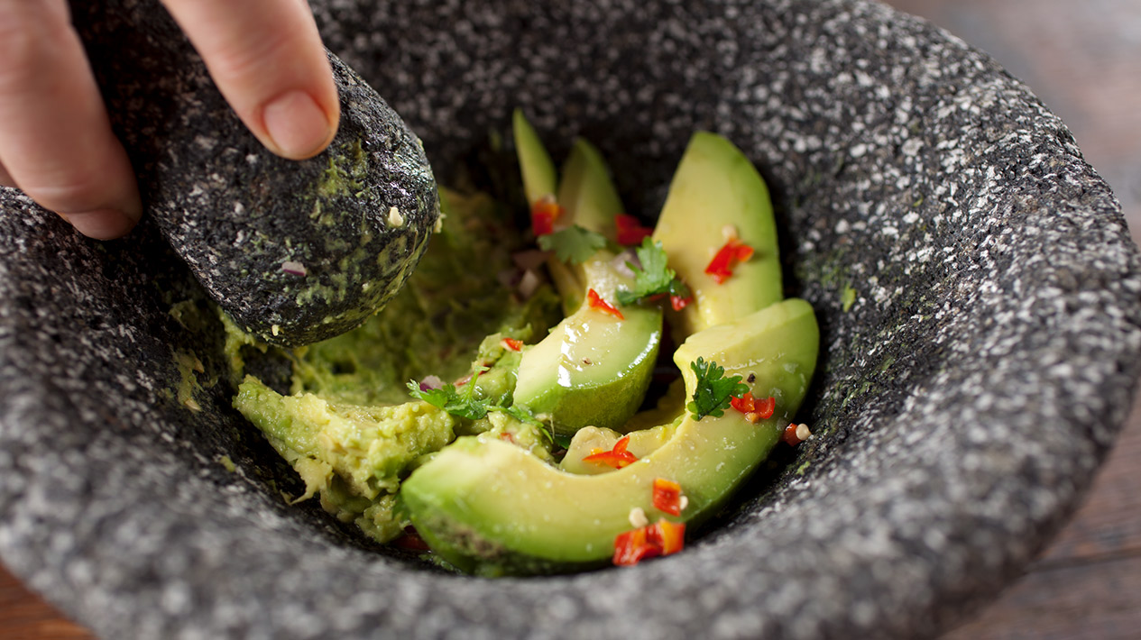 guacamole being made